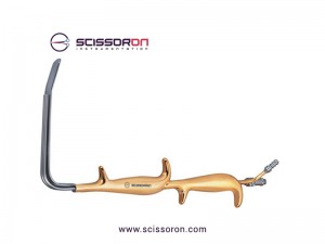 Ferriera Style Retractor Double Handle With Blunt Ended