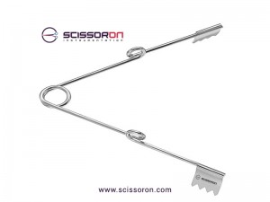 Grieshaber Spring Retractor Solid Blade with Toothed Ends Grieshaber Spring Retractor Solid Blade with Toothed Ends