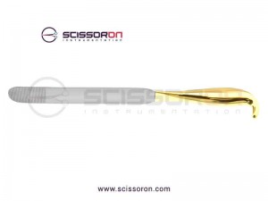 Tebbetts-Style Breast Retractor Serrated Blade End Tebbetts-Style Breast Retractor Serrated Blade End