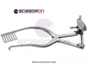 Knighton Retractor Left Side Prongs Knighton Retractor Left Side Prongs