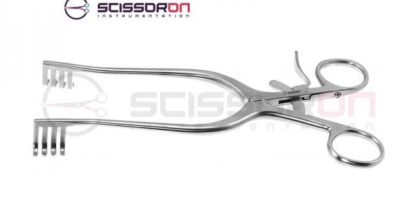 Adson Self-Retaining Cerebellar Retractor Straight Shanks Blunt Ends