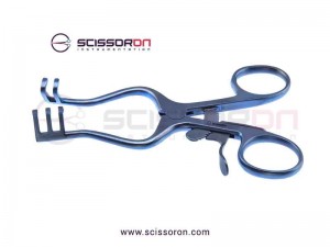 Weitlaner Self-Retaining Retractor 2×3 Blunt Prongs Titanium Weitlaner Self-Retaining Retractor 2×3 Blunt Prongs Titanium