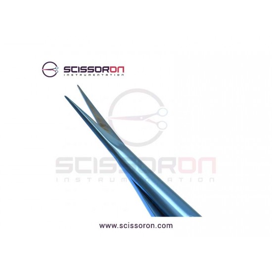 Rhoton-Type Microvascular Scissor Straight Blades Titanium