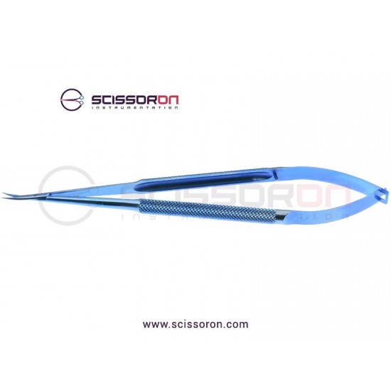 Rhoton-Type Microvascular Scissor Curved Blades Titanium