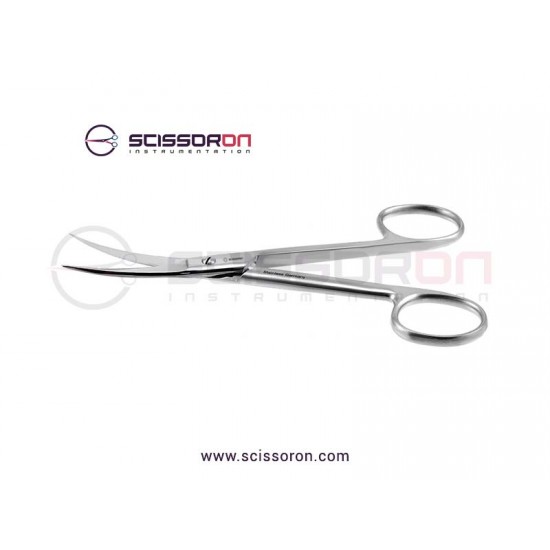 Brown Dissecting Heavy Shanks Scissor Curved Blades