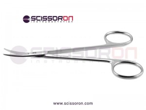 Dissecting Scissors, Sharp / Sharp Point Blades, 6.5 (16.5cm), Curved,  Premium Quality, Stainless Steel