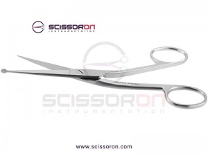 Dissecting Scissors, Sharp / Sharp Point Blades, 6.5 (16.5cm), Curved,  Premium Quality, Stainless Steel