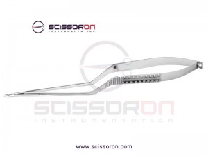 Yasargil Microsurgical Bayonet Scissor Curved Delicate Blade Yasargil Microsurgical Bayonet Scissor Curved Delicate Blade