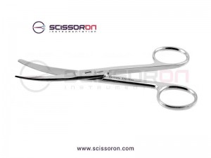 Operating Scissor - Curved Blades Sharp-Blunt Ends