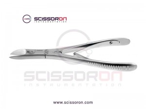 Bone Shears (Bone Cutting Forceps) 105mm, Curved Blade 15mm