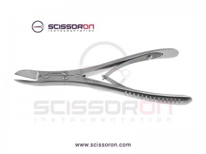 Bone Shears (Bone Cutting Forceps) 105mm, Curved Blade 15mm