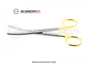 Operating Scissor Curved TC Blades - Blunt Ends
