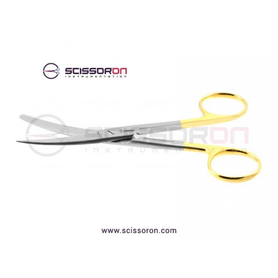 Operating Scissor Curved TC Blades - Blunt-Sharp Ends