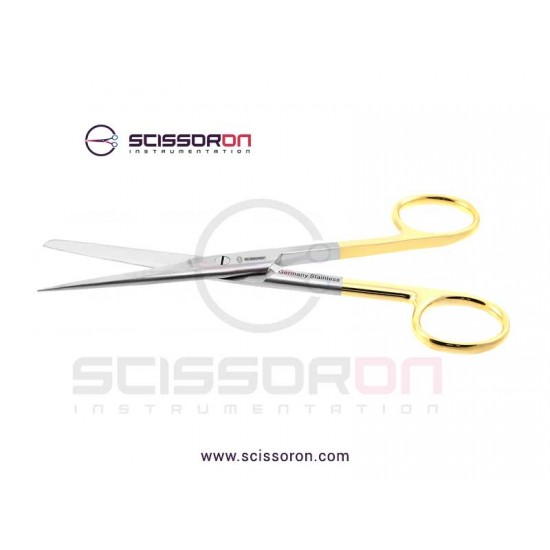 Operating Scissor Straight TC Blades - Blunt-Sharp Ends