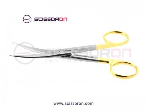 Operating Scissor Curved TC Blades - Sharp Ends