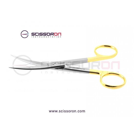 Operating Scissor Curved TC Blades - Sharp Ends