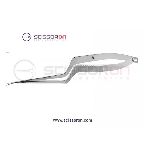 Yasargil Microsurgical Bayonet Scissor Curved Blade