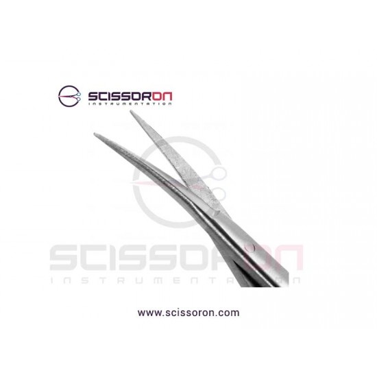 Yasargil Microsurgical Bayonet Scissor Curved Blade