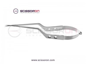 Yasargil Microsurgical Scissor Curved Downward Blades Yasargil Microsurgical Scissor Curved Downward Blades