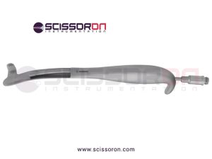Bauer Type Intra Oral Retractor Fiber Optic Right Side Hook