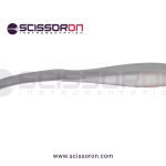 Bauer-sigmoid-notch-retractor,-8'',-slightly-curved-left-hook,-grip-handle