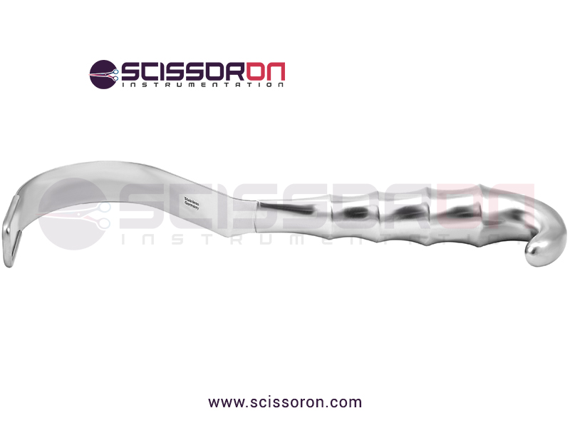 Harrington-splanchnic-retractor,-10'',2-3-4''long-x-1''wide-blade,-lamb-handle_01