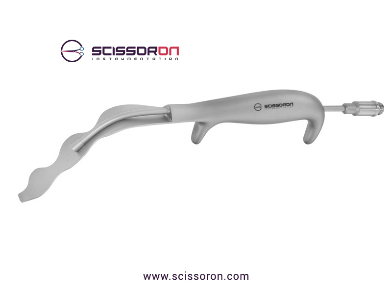 Petri Pterygoid Intra Oral Retractor With Fiber Optic 23cm_ AA06-2022-2301