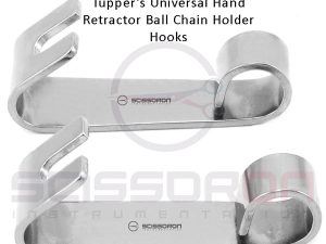 Tupper's universal hand retractor chain holder hooks