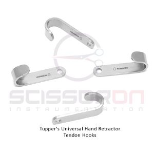 Tupper's universal hand retractor tendon hooks