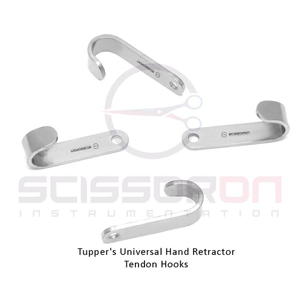 Tupper's universal hand retractor tendon hooks