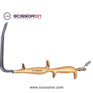 Ferriera Style Fiber Optic Retractor Double Handle With Blunt End_AA06-2016-18