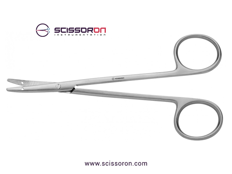 Littler Dissecting Scissor Curved Tip with Eye for Suture_AA01-0237-11