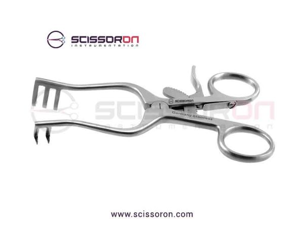Weitlaner self-retaining retractor 2x3 Sharp End