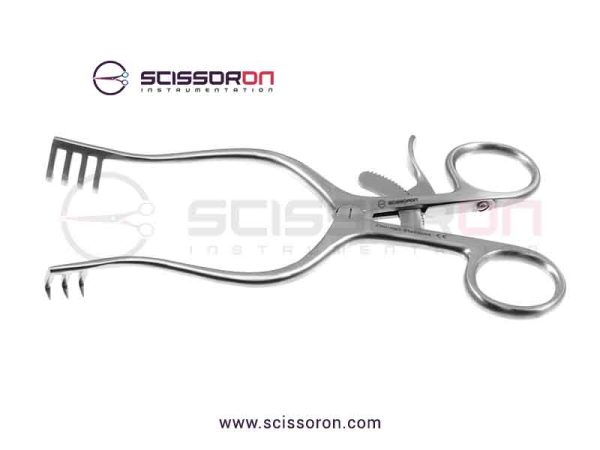 Weitlaner self-retaining retractor 3x4 Sharp End