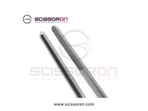 Jansen Tissue Bayonet Shape Forceps_Serrated Jaw