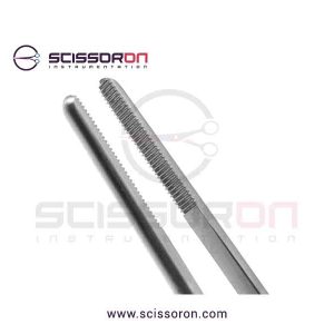 Jansen Tissue Bayonet Shape Forceps_Serrated Jaw