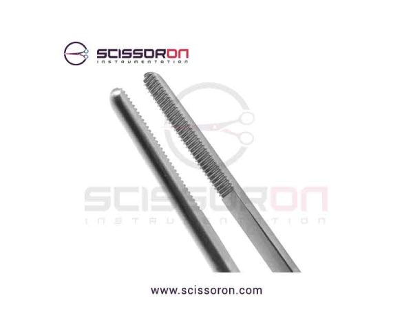 Jansen Tissue Bayonet Shape Forceps_Serrated Jaw