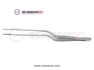 Jansen Tissue Bayonet Shape Forceps_Serrated Jaws