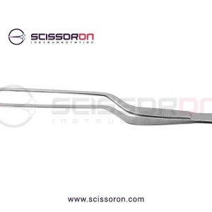 Jansen Tissue Bayonet Shape Forceps_Serrated Jaws