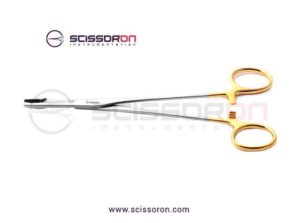 Olsen-Hegar needle holder and suture_13cm_scissor_TC_insert_jaw
