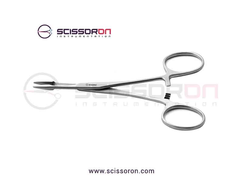 Olsen-Hegar needle holder and suture_13cm_scissor_smooth_jaw