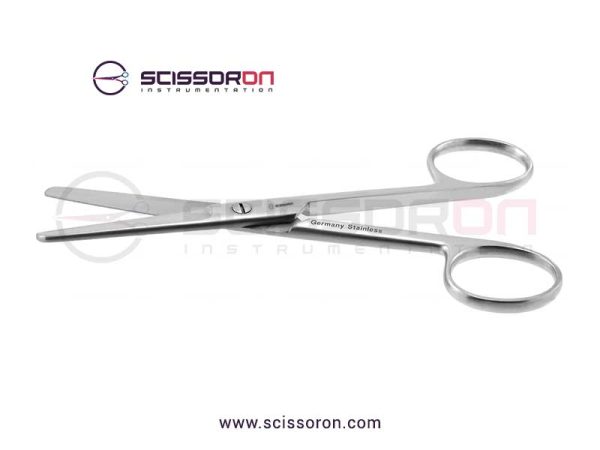 Operating scissors, 5'',curved blades, blunt tips_02