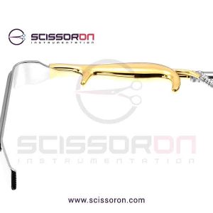 Tebbetts-style breast retractor serrated end, with fiberoptics and suction_01