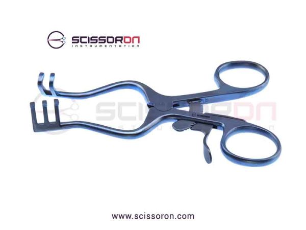 Weitlaner self-retaining Titanium retractor 2x3 Blunt End