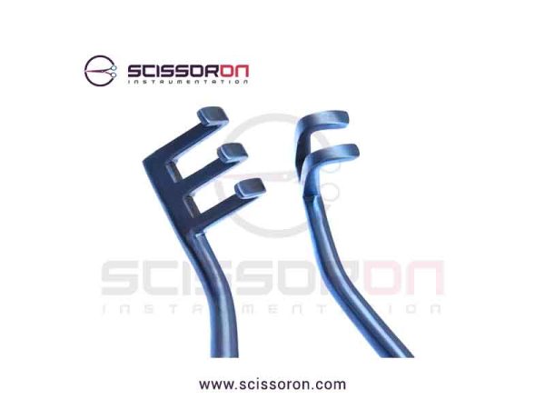 Weitlaner self-retaining Titanium retractor 2x3 Blunt Ends