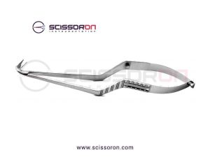 Yasargil Circumflex Scissor_Bayonet Flat Handle Downward 125D Ball Pointed Blade
