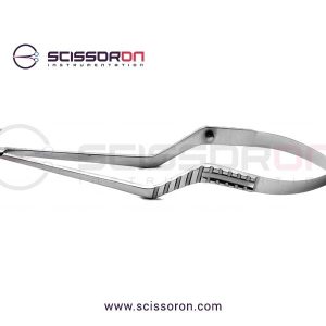 Yasargil Circumflex Scissor_Bayonet Flat Handle Downward 125D Ball Pointed Blade