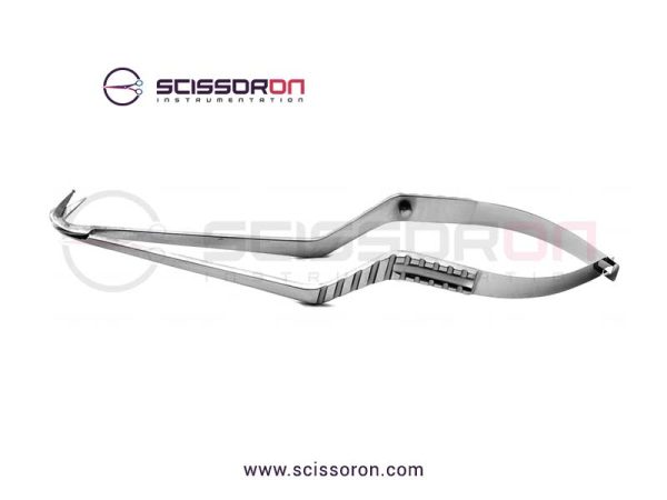 Yasargil Circumflex Scissor_Bayonet Flat Handle Downward 125D Ball Pointed Blade