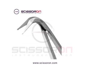Yasargil Circumflex Scissor_Bayonet Flat Handle Downward 125D Ball Pointed Blades