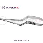 Yasargil Circumflex Scissor_Bayonet Flat Handle Downward 45D Blade